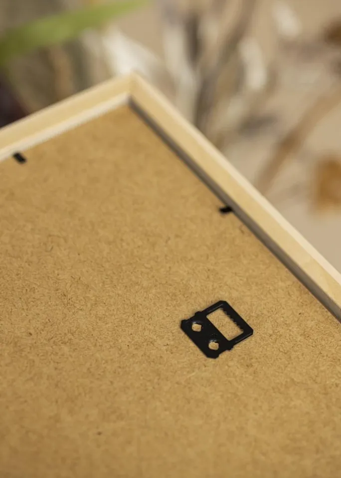 Ramme Stilren Sølv 50x50 cm - Passepartout Hvid 35x35 cm