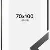 Ramme Stilren sort Eg 70x100 cm - Passepartout Hvid 50x85 cm