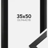 Ramme Stilren Sort 35x50 cm - Passepartout Sort 11x17 inches