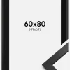 Ramme Stilren Sort 60x80 cm - Passepartout Sort 50x70 cm