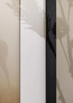 Ramme Stilren Sort 40x50 cm - Passepartout Hvid 27,5x37 cm