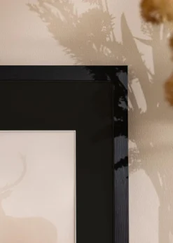 Ramme Stilren Sort 20x25 cm - Passepartout Sort 5x7 inches