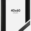 Ramme Stilren Sort 40x60 cm - Passepartout Sort 30x50 cm
