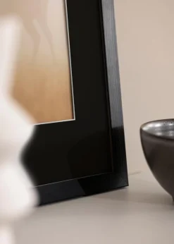 Ramme Stilren Sort 30x30 cm - Passepartout Sort 20x20 cm