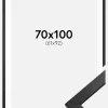 Ramme Stilren Sort 70x100 cm - Passepartout Hvid 62x93 cm