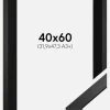 Ramme Stilren Sort 40x60 cm - Passepartout Sort 32,9x48,3 cm