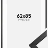 Ramme Stilren Sort 62x85 cm - Passepartout Hvid 20x30 inches