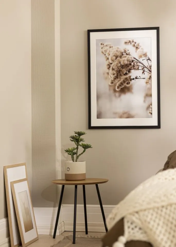 Ramme Stilren Sort 62x85 cm - Passepartout Hvid 20x30 inches