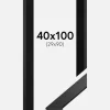 Ramme Stilren Sort 40x100 cm - Passepartout Sort 30x91 cm