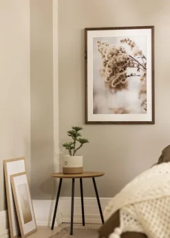 Ramme Stilren Valnød 70x90 cm - Passepartout Hvid 60x80 cm