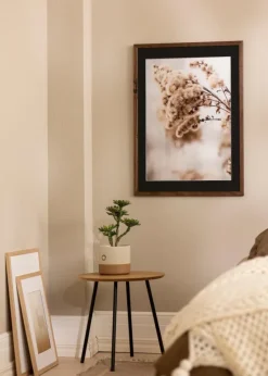 Ramme Stilren Valnød 70x100 cm - Passepartout Sort 62x93 cm