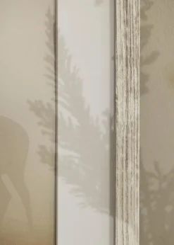 Ramme Stilren Vintage hvid 40x60 cm - Passepartout Hvid 32,9x48,3 cm