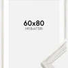 Ramme Stilren Vintage hvid 60x80 cm - Passepartout Hvid 20x27 inches