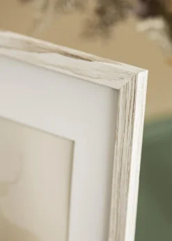 Ramme Stilren Vintage hvid 60x80 cm - Passepartout Hvid 20x28 inches