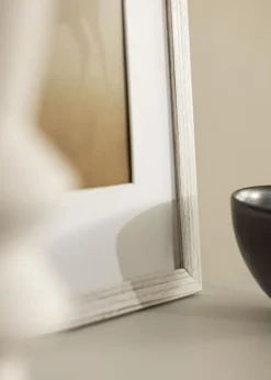 Ramme Stilren Vintage hvid 50x70 cm - Passepartout Hvid 16x23 inches