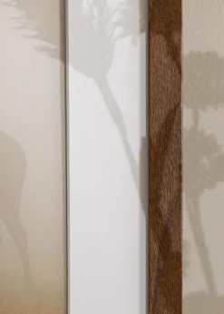 Ramme Stilren Warm Brown 50x70 cm - Passepartout Hvid 33x56 cm