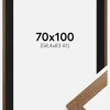 Ramme Stilren Warm Brown 70x100 cm - Passepartout Sort 59,4x84 cm (A1)