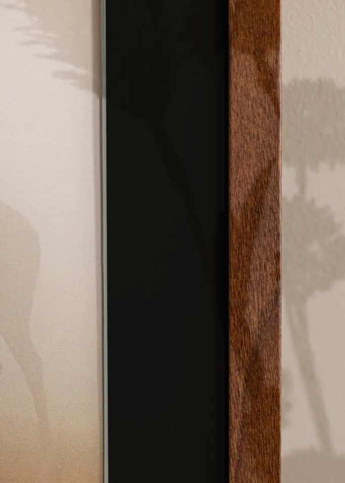 Ramme Stilren Warm Brown 30x40 cm - Passepartout Sort 21x29,7 cm (A4)
