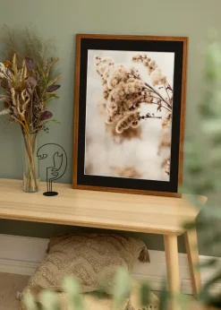 Ramme Stilren Warm Brown 40x60 cm - Passepartout Sort 32,9x48,3 cm (A3+)