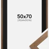 Ramme Stilren Warm Brown 50x70 cm - Passepartout Sort 16x24 inches