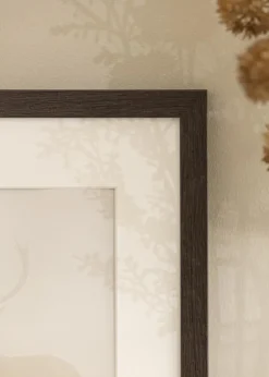 Ramme Stilren Wenge 30x40 cm - Passepartout Hvid 18x27 cm
