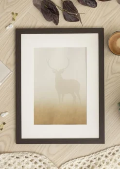 Ramme Stilren Wenge 50x70 cm - Passepartout Hvid 40x60 cm