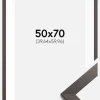 Ramme Stilren Wenge 50x70 cm - Passepartout Hvid 16x24 inches