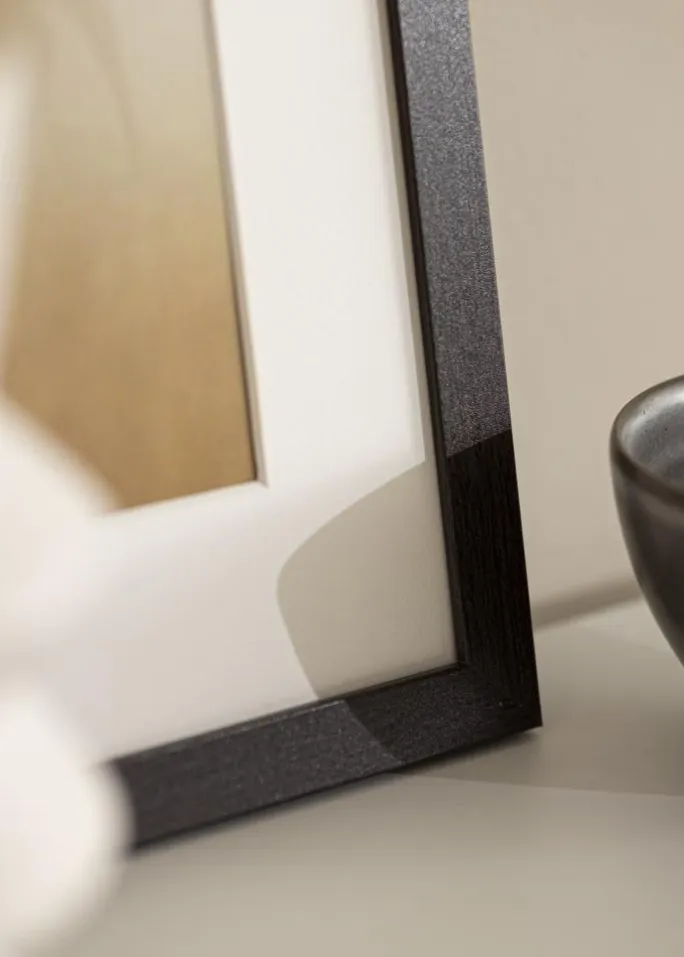 Ramme Stilren Wenge 40x60 cm - Passepartout Hvid 32,9x48,3 cm