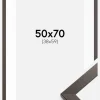 Ramme Stilren Wenge 50x70 cm - Passepartout Hvid 39x60 cm