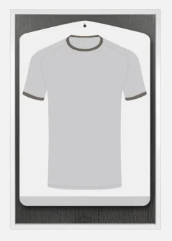 Ramme Stockholm Jersey Box Akrylglas Hvid 60x90 cm