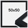Ramme Sussex Akrylglas Sort/Sølv 50x50 cm