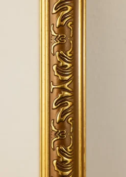 Ramme Swirl Guld 30x40 cm - Passepartout Hvid 8x12 inches