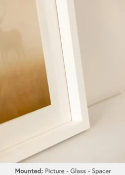 Ramme Thor Hvid - Valgfri Størrelse (Akrylglas)