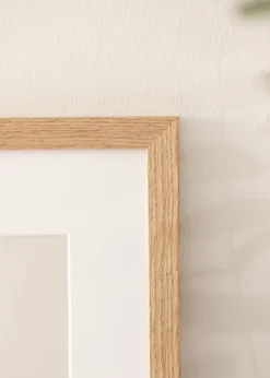 Ramme Tidlös Massiv Eg 70x100 cm - Passepartout Hvid 59,4x84 cm