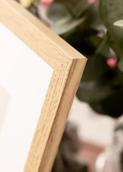 Ramme Tidlös Massiv Eg 30x45 cm - Passepartout Hvid 8x14 inches