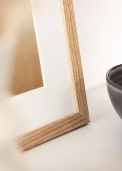 Ramme Tidlös Massiv Eg 40x60 cm - Passepartout Hvid 25x50 cm