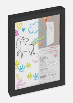 Ramme til tegninger Explorer Akrylglas Sort A4