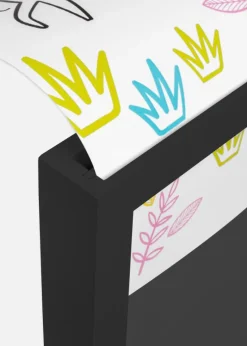 Ramme til tegninger Explorer Akrylglas Sort A4