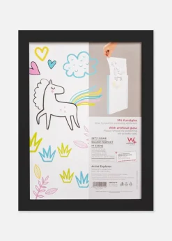 Ramme til tegninger Explorer Akrylglas Sort A4