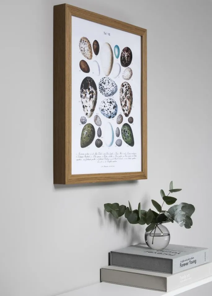 Ramme Timber Teak - Valgfri Størrelse (Akrylglas)