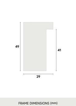 Ramme Timber Teak - Valgfri Størrelse (Akrylglas)
