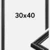 Ramme Trellis Akrylglas Sort 30x40 cm