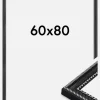 Ramme Trellis Akrylglas Sort 60x80 cm