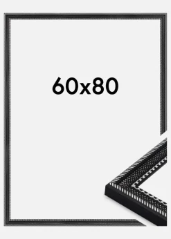 Ramme Trellis Akrylglas Sort 60x80 cm