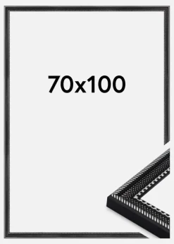 Ramme Trellis Akrylglas Sort 70x100 cm