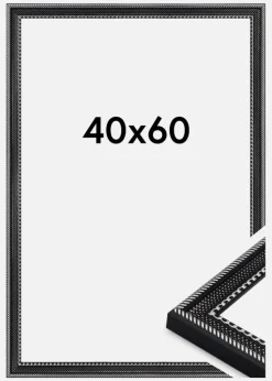 Ramme Trellis Akrylglas Sort 40x60 cm