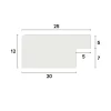 Ramme Trendline Eg 70x100 cm - Passepartout Hvid 60x90 cm