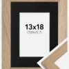 Ramme Trendline Eg 13x18 cm - Passepartout Sort 3,5x5 inches