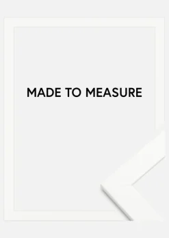 Ramme Trendline Hvid - Valgfri Størrelse (Plexiglas)