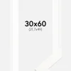 Ramme Trendline Hvid 30x60 cm - Passepartout Hvid 22,7x50 cm